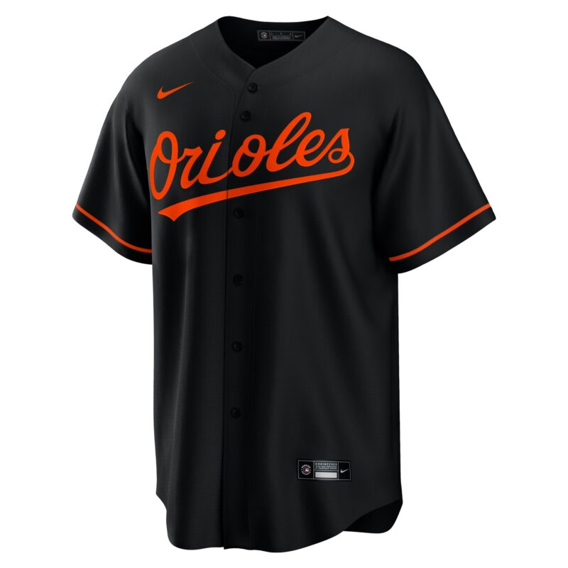 Baltimore Orioles Alternate Team Jersey - Black - Image 2