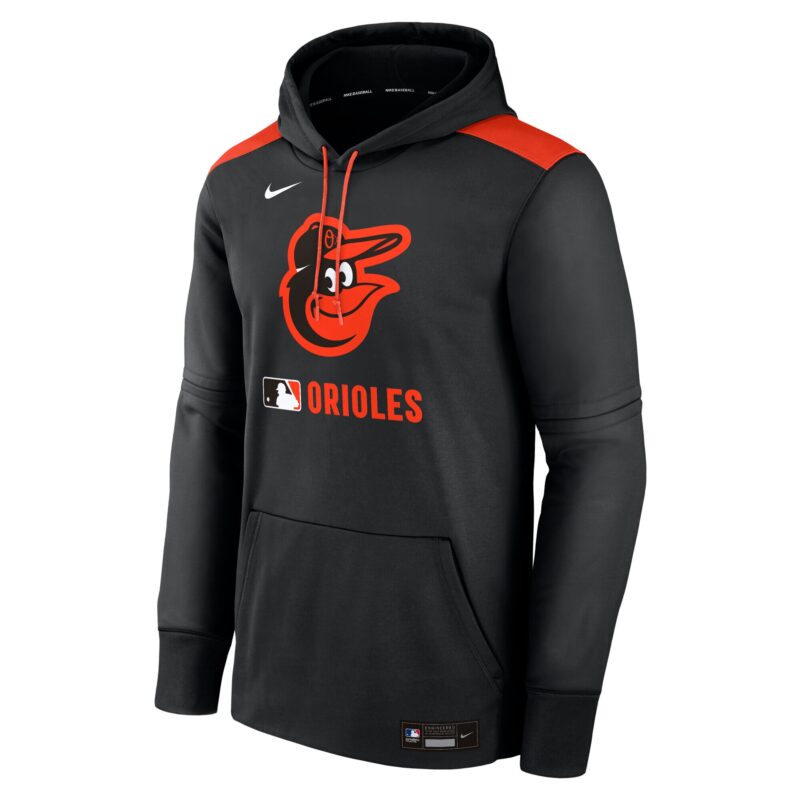 Baltimore Orioles Collection Performance Pullover Hoodie - Black - Image 2