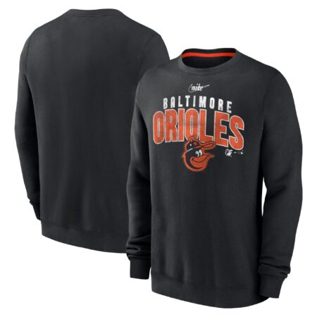 Baltimore Orioles Cooperstown Collection Team Shout Out Pullover Sweatshirt - Black
