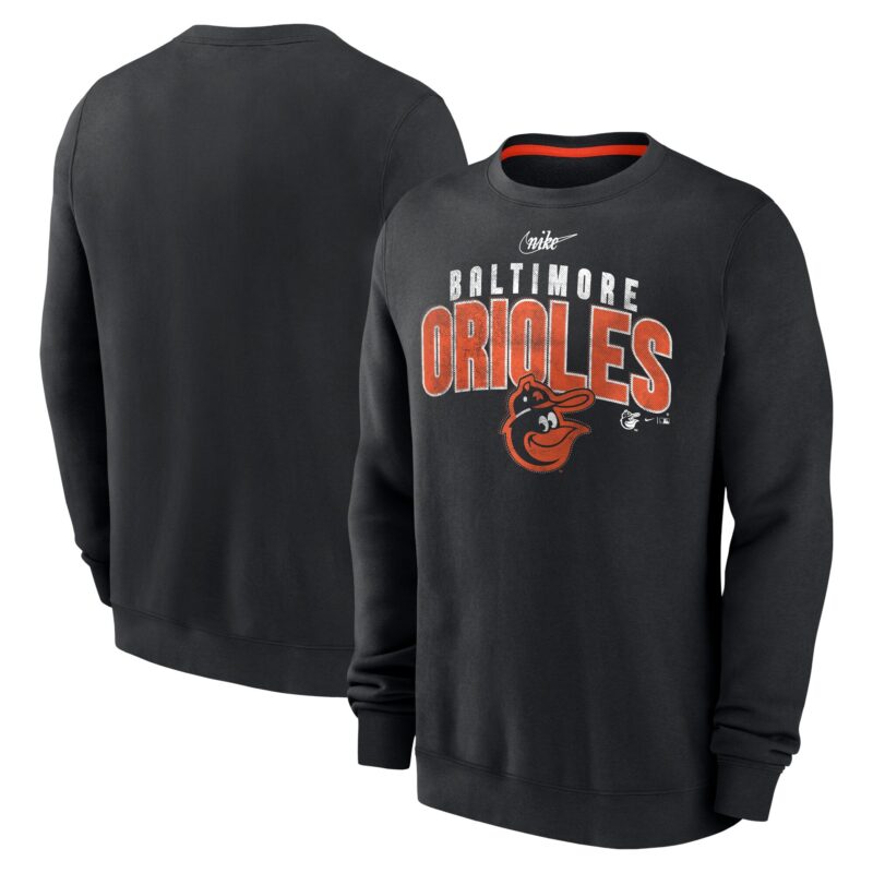 Baltimore Orioles Cooperstown Collection Team Shout Out Pullover Sweatshirt - Black