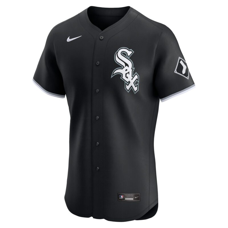 Chicago White Sox Alternate Vapor Premier Elite Patch Jersey - Black - Image 2