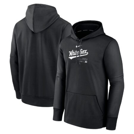 Chicago White Sox Collection Practice Performance Pullover Hoodie - Black