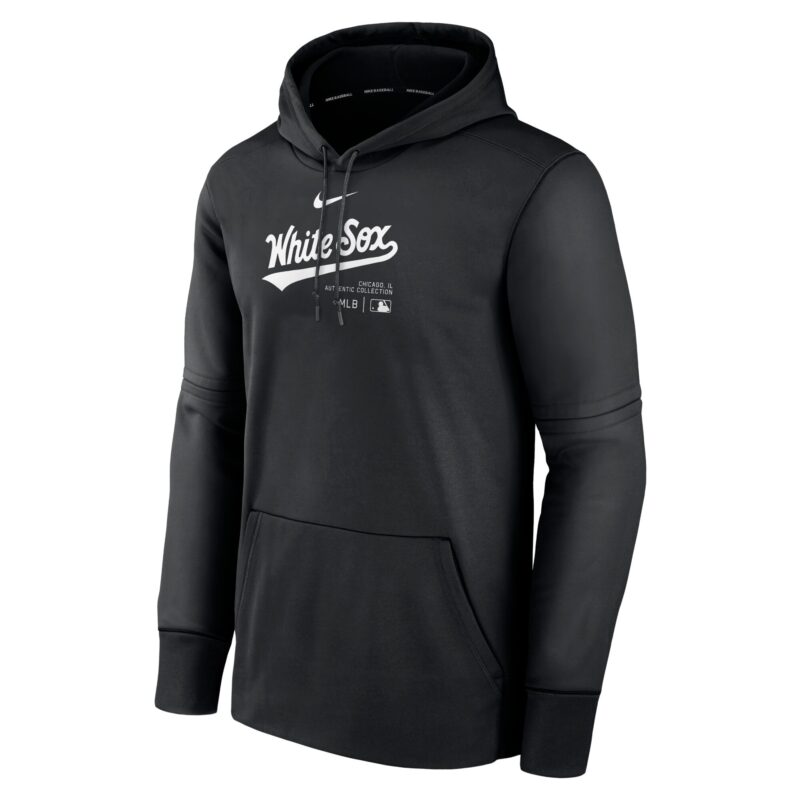 Chicago White Sox Collection Practice Performance Pullover Hoodie - Black - Image 2
