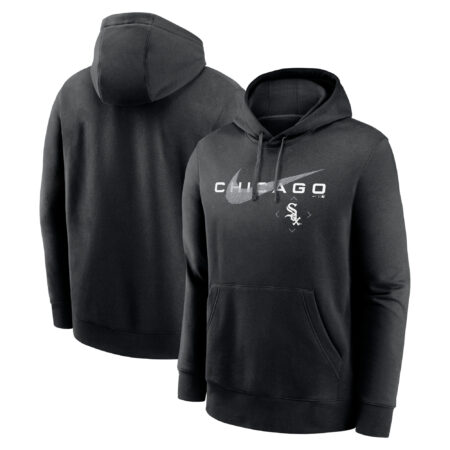 Chicago White Sox Big & Tall Over Arch Pullover Hoodie - Black