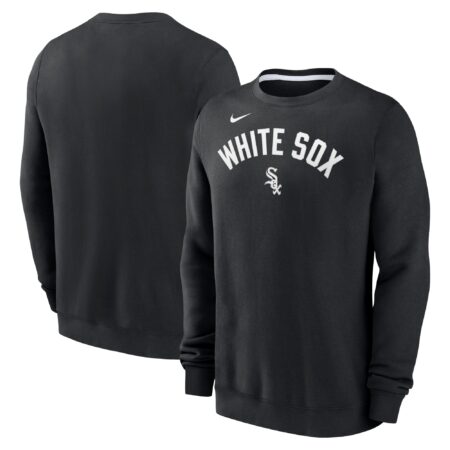 Chicago White Sox Classic Fleece Performance Pullover Sweatshirt - Black