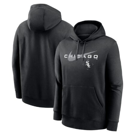 Chicago White Sox Swoosh NeighborHOOD Pullover Hoodie - Black