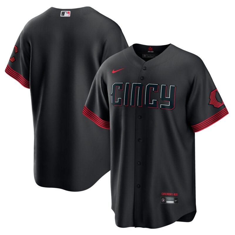 Cincinnati Reds City Connect Jersey - Black