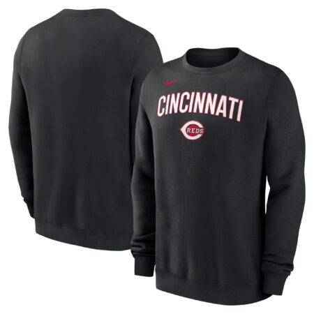 Cincinnati Reds Pullover Sweatshirt - Black