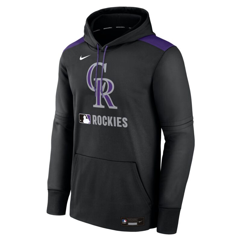 Colorado Rockies Collection Performance Pullover Hoodie - Black - Image 2