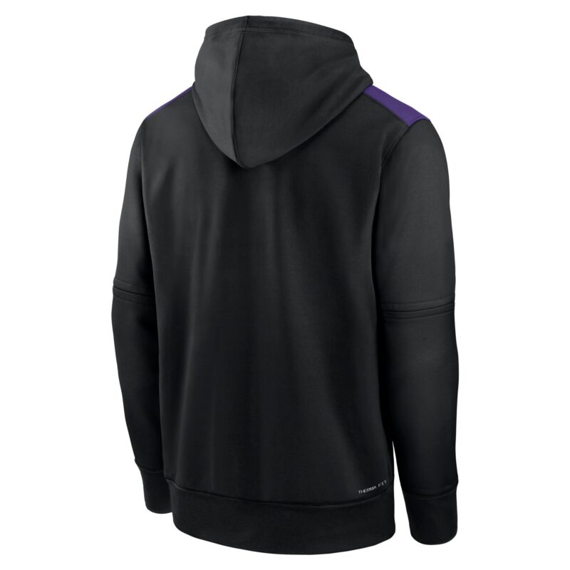 Colorado Rockies Collection Performance Pullover Hoodie - Black - Image 3