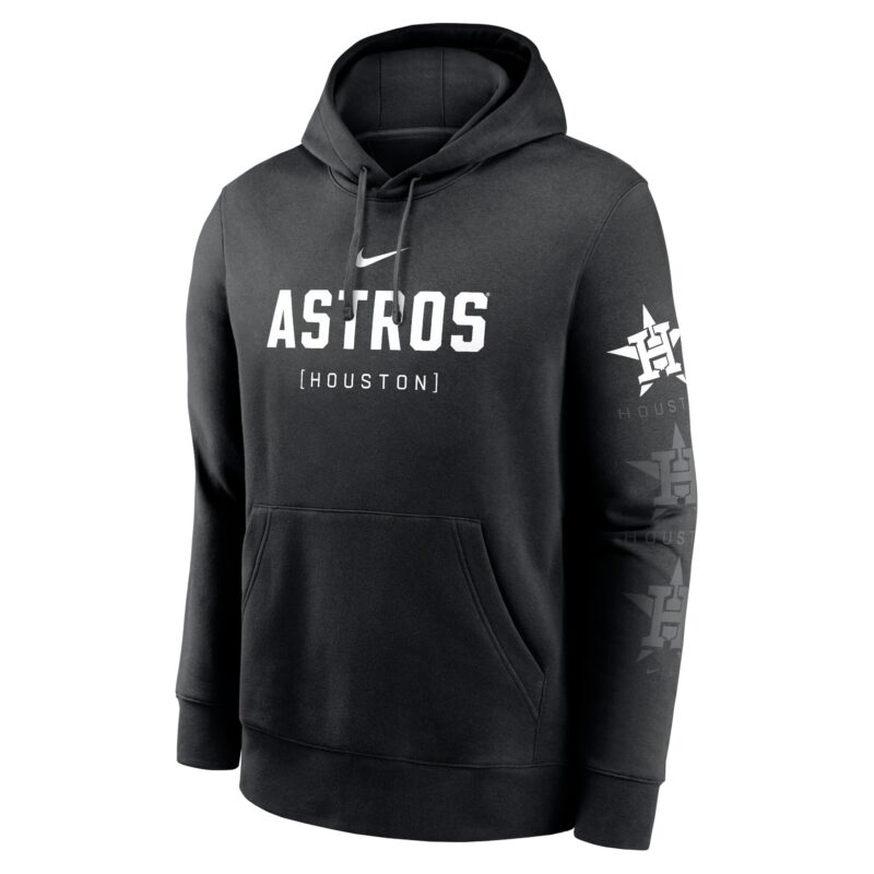 Houston Astros Fashion Club Pullover Hoodie - Black - Image 2