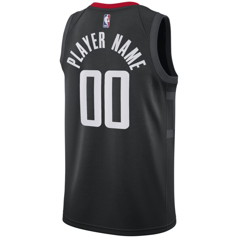 Houston Rockets Swingman Custom Jersey Black - Statement Edition - Image 3
