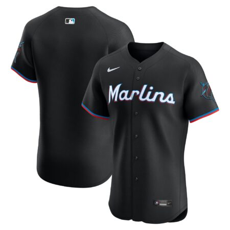 Miami Marlins Alternate Elite Jersey - Black
