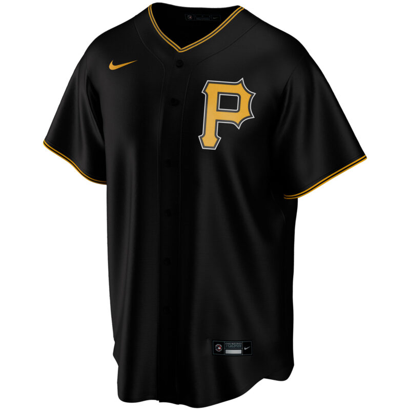 Pittsburgh Pirates Alternate Custom Jersey - Black - Image 2