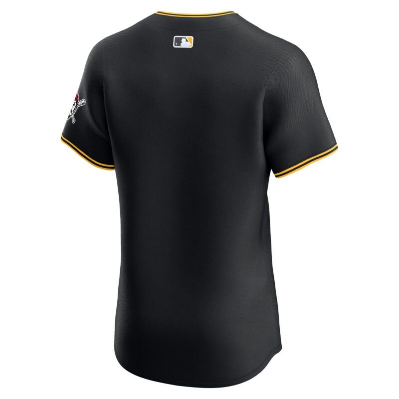 Pittsburgh Pirates Alternate Vapor Premier Elite Patch Jersey - Black - Image 3