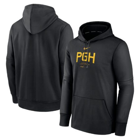 Pittsburgh Pirates Collection City Connect Practice Performance Pullover Hoodie - Black