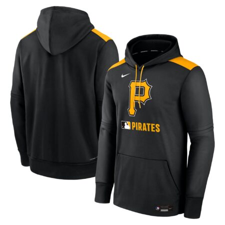 Pittsburgh Pirates Collection Performance Pullover Hoodie - Black