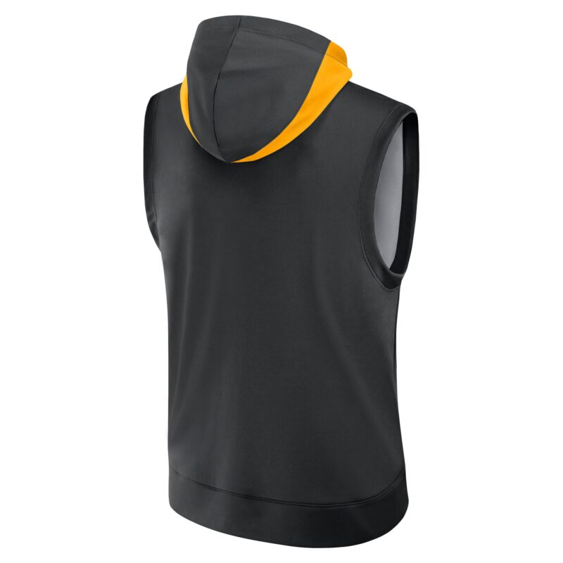 Pittsburgh Pirates Collection Performance Sleeveless Pullover Hoodie - Black - Image 3