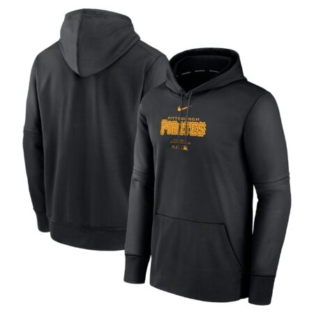 Pittsburgh Pirates Collection Practice Performance Pullover Hoodie - Black