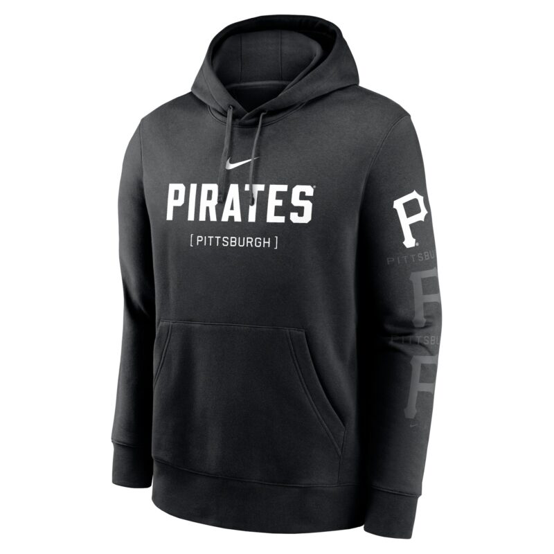 Pittsburgh Pirates Fashion Club Pullover Hoodie - Black - Image 2