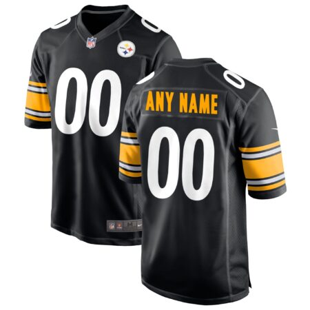 Pittsburgh Steelers Custom Game Jersey - Black