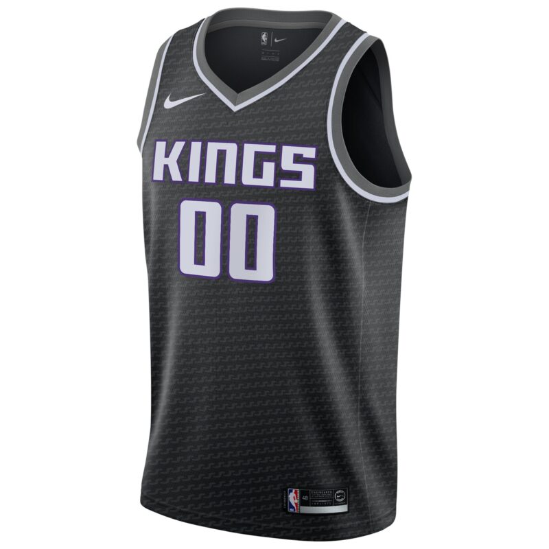 Sacramento Kings Swingman Custom Jersey Black - Statement Edition - Image 2