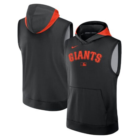 San Francisco Giants Collection Performance Sleeveless Pullover Hoodie - Black
