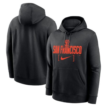 San Francisco Giants Club Slack Pullover Hoodie - Black