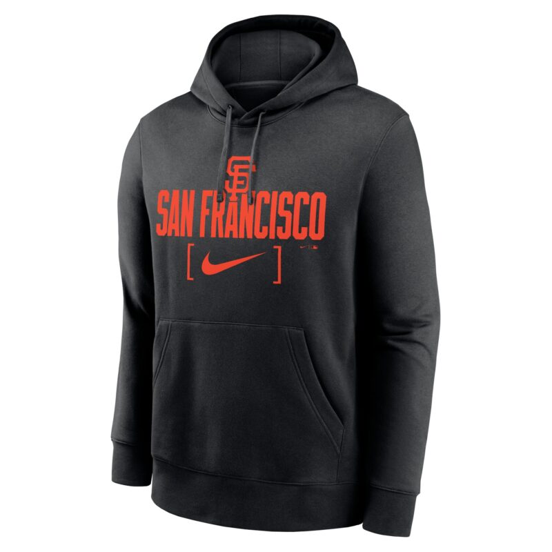 San Francisco Giants Club Slack Pullover Hoodie - Black - Image 2
