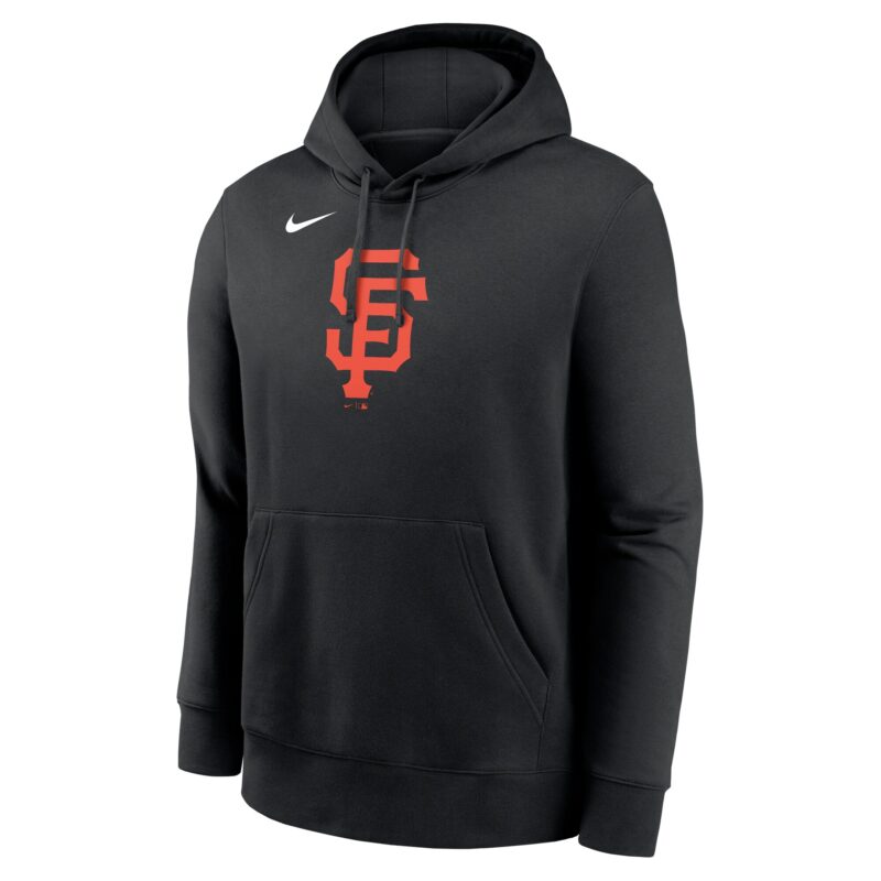 San Francisco Giants Logo Club Fleece Pullover Hoodie - Black - Image 2