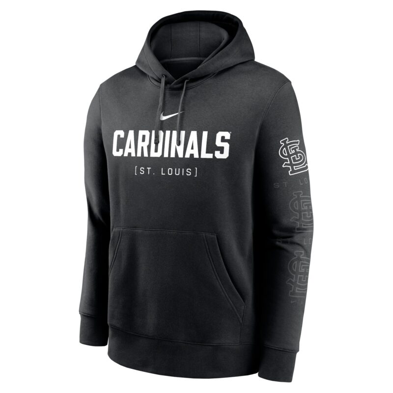 St. Louis Cardinals Fashion Club Pullover Hoodie - Black - Image 2