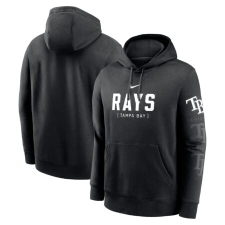 Tampa Bay Rays Fashion Club Pullover Hoodie - Black