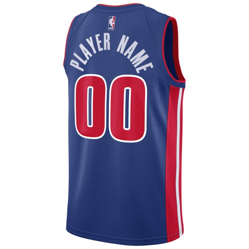 Detroit Pistons Swingman Custom Jersey Blue - Icon Edition - Image 3