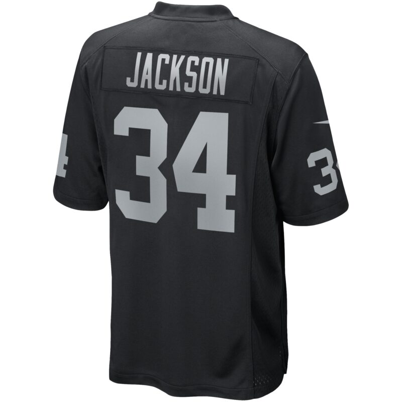 Bo Jackson Las Vegas Raiders Game Retired Player Jersey - Black - Image 3