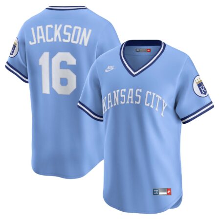 Bo Jackson Kansas City Royals Throwback Cooperstown Collection Limited Jersey - Light Blue