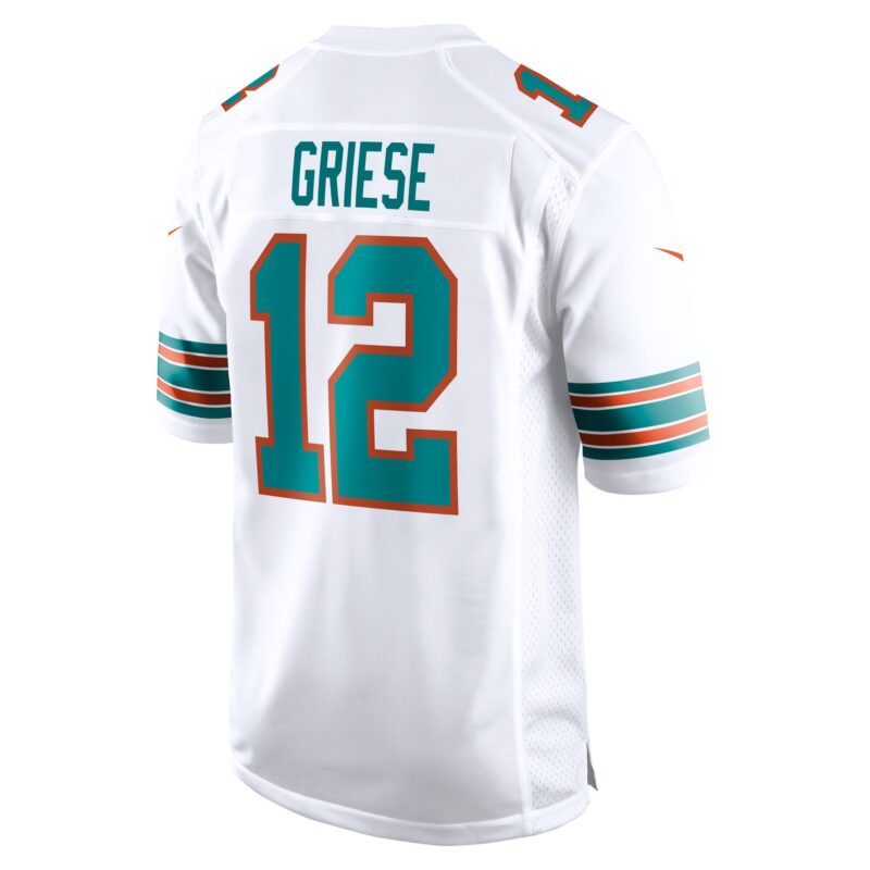 Bob Griese Miami Dolphins Retired Player Jersey - White - Image 3