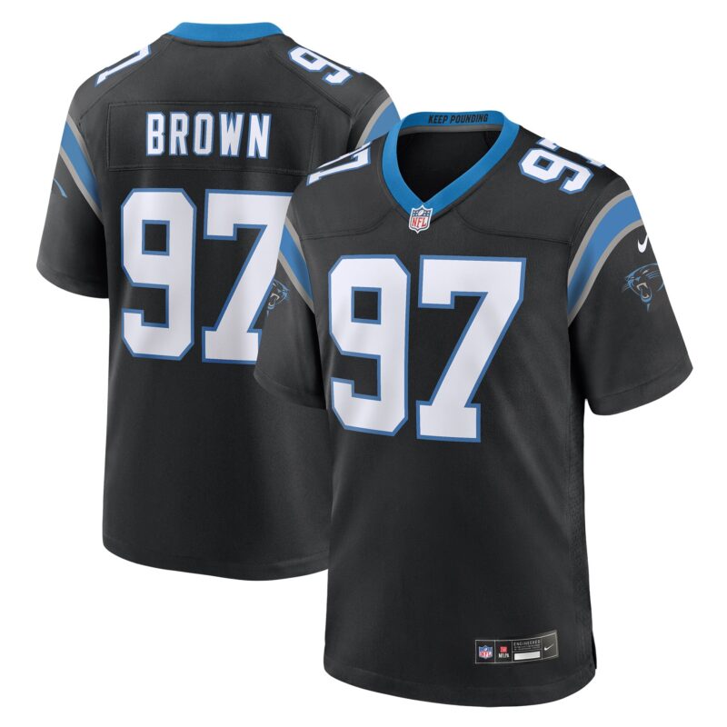 Bobby Brown Carolina Panthers Team Game Jersey - Black