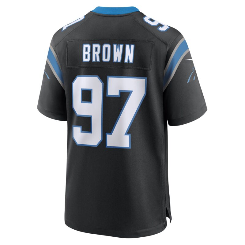 Bobby Brown Carolina Panthers Team Game Jersey - Black - Image 3