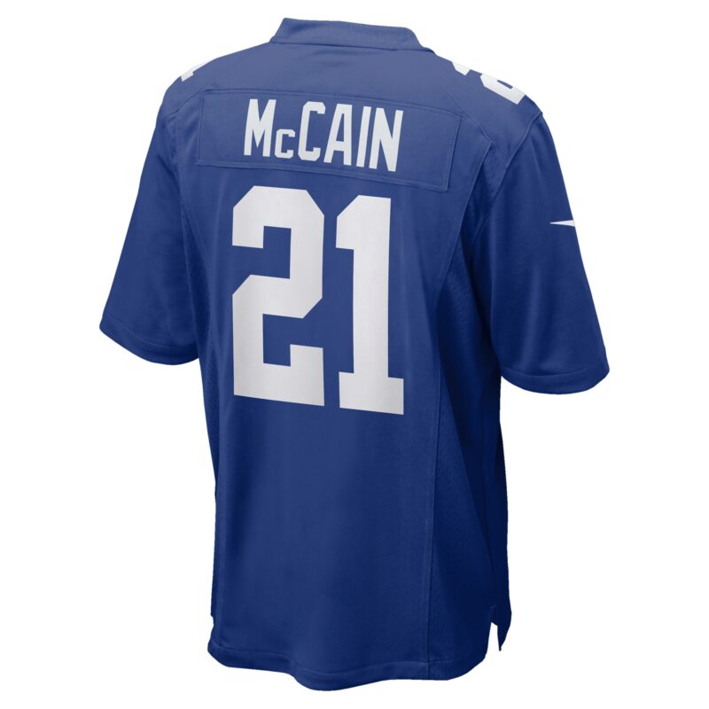 Bobby McCain New York Giants Game Player Jersey - Royal - Image 3
