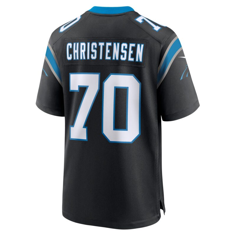 Brady Christensen Carolina Panthers Team Game Jersey - Black - Image 3