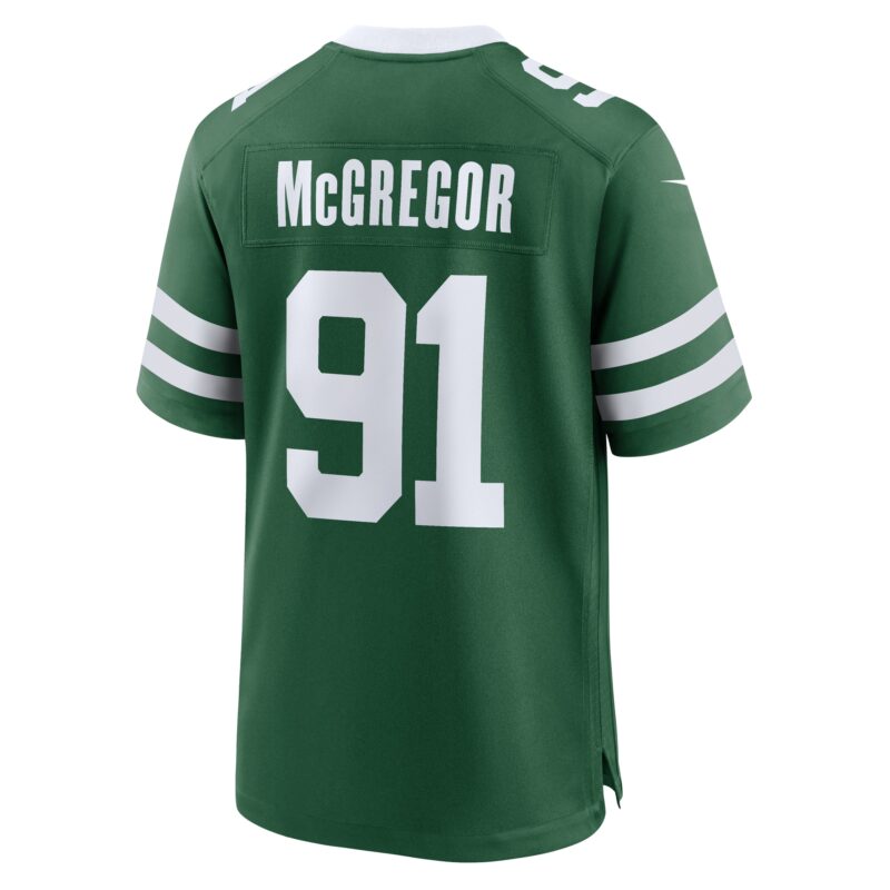 Braiden McGregor New York Jets Team Game Jersey - Legacy Green - Image 3