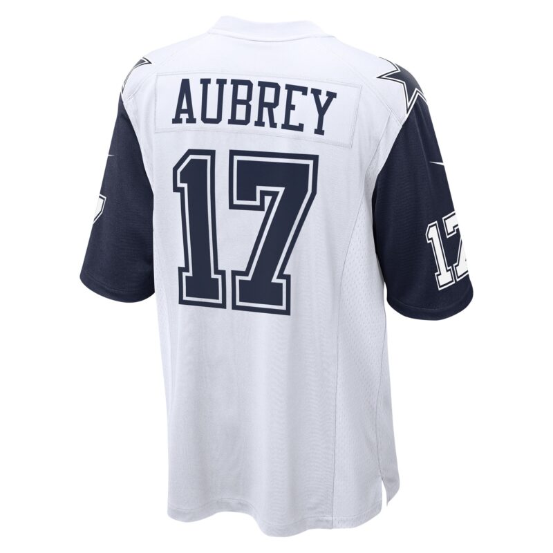 Brandon Aubrey Dallas Cowboys Alternate Game Jersey - White - Image 3