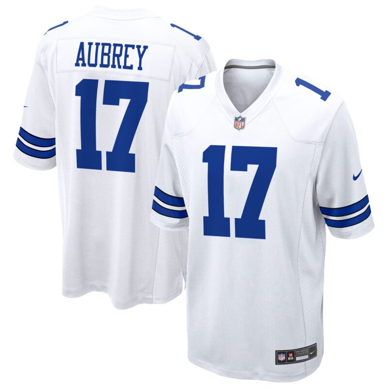 Brandon Aubrey Dallas Cowboys Game Jersey - White
