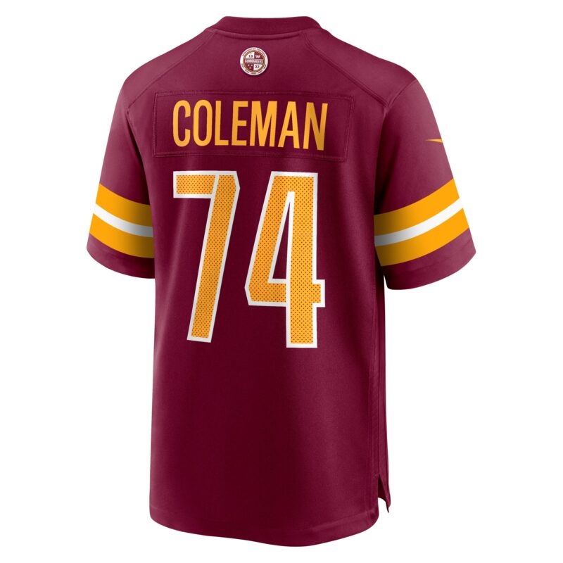 Brandon Coleman Washington Commanders Game Jersey - Burgundy - Image 3