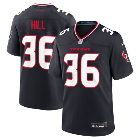Brandon Hill Houston Texans Team Game Jersey - Navy