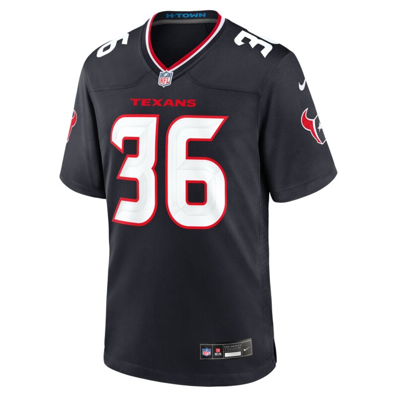 Brandon Hill Houston Texans Team Game Jersey - Navy - Image 2