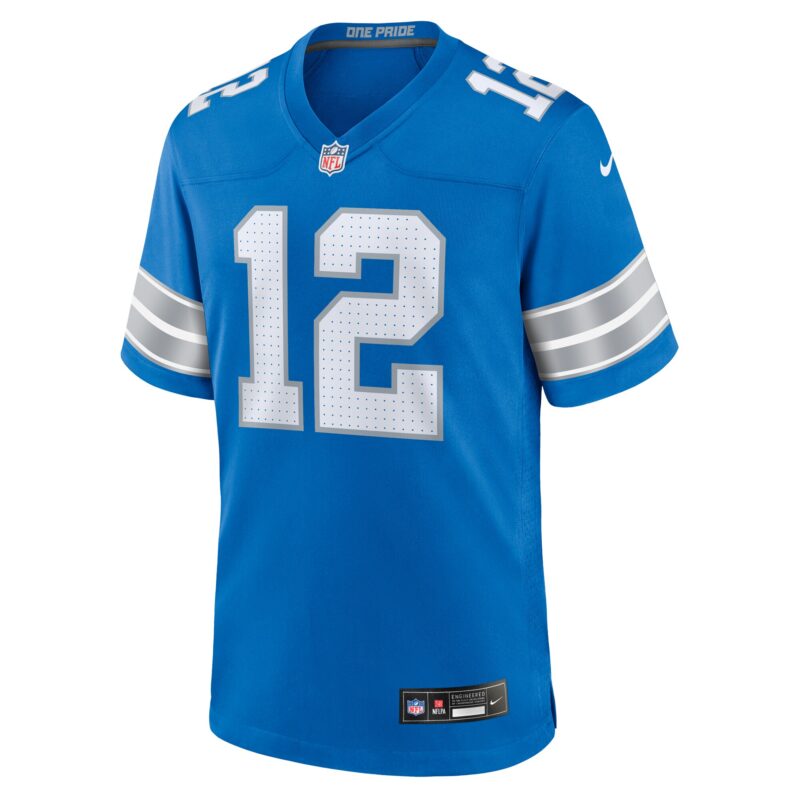 Brandon Joseph Detroit Lions Team Game Jersey - Blue - Image 2