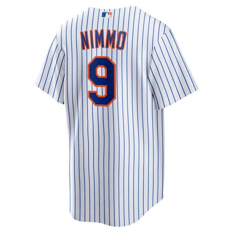 Brandon Nimmo New York Mets Home Official Player Jersey - White - Image 3