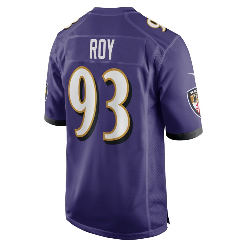Bravvion Roy Baltimore Ravens Game Jersey - Purple - Image 3
