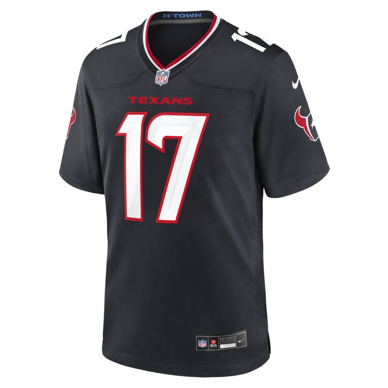 Braxton Berrios Houston Texans Team Game Jersey - Navy - Image 2